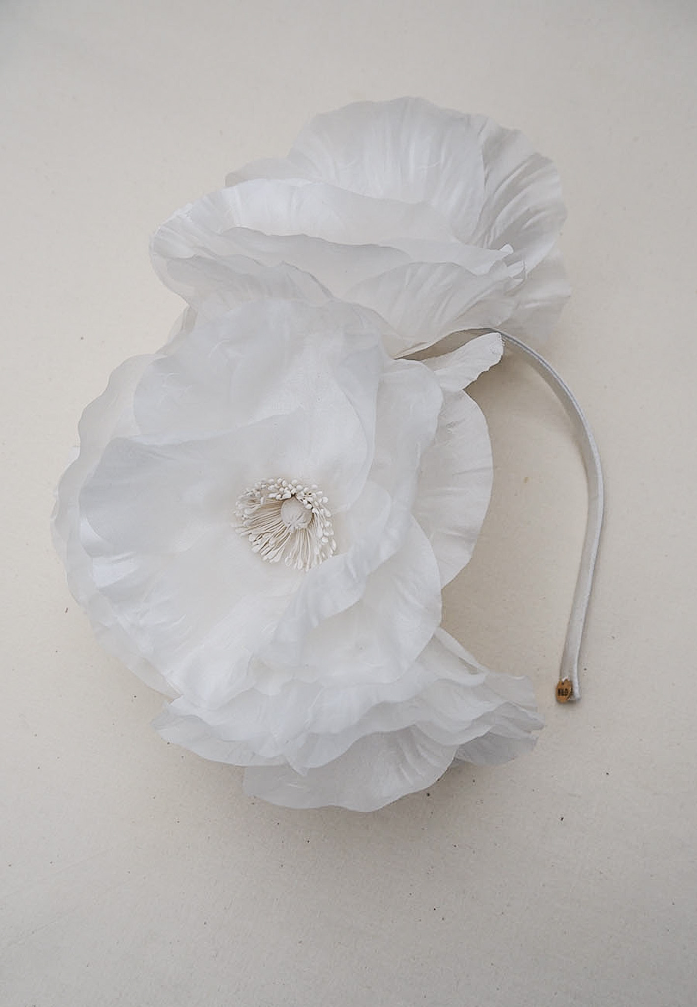 White Peonies Headband