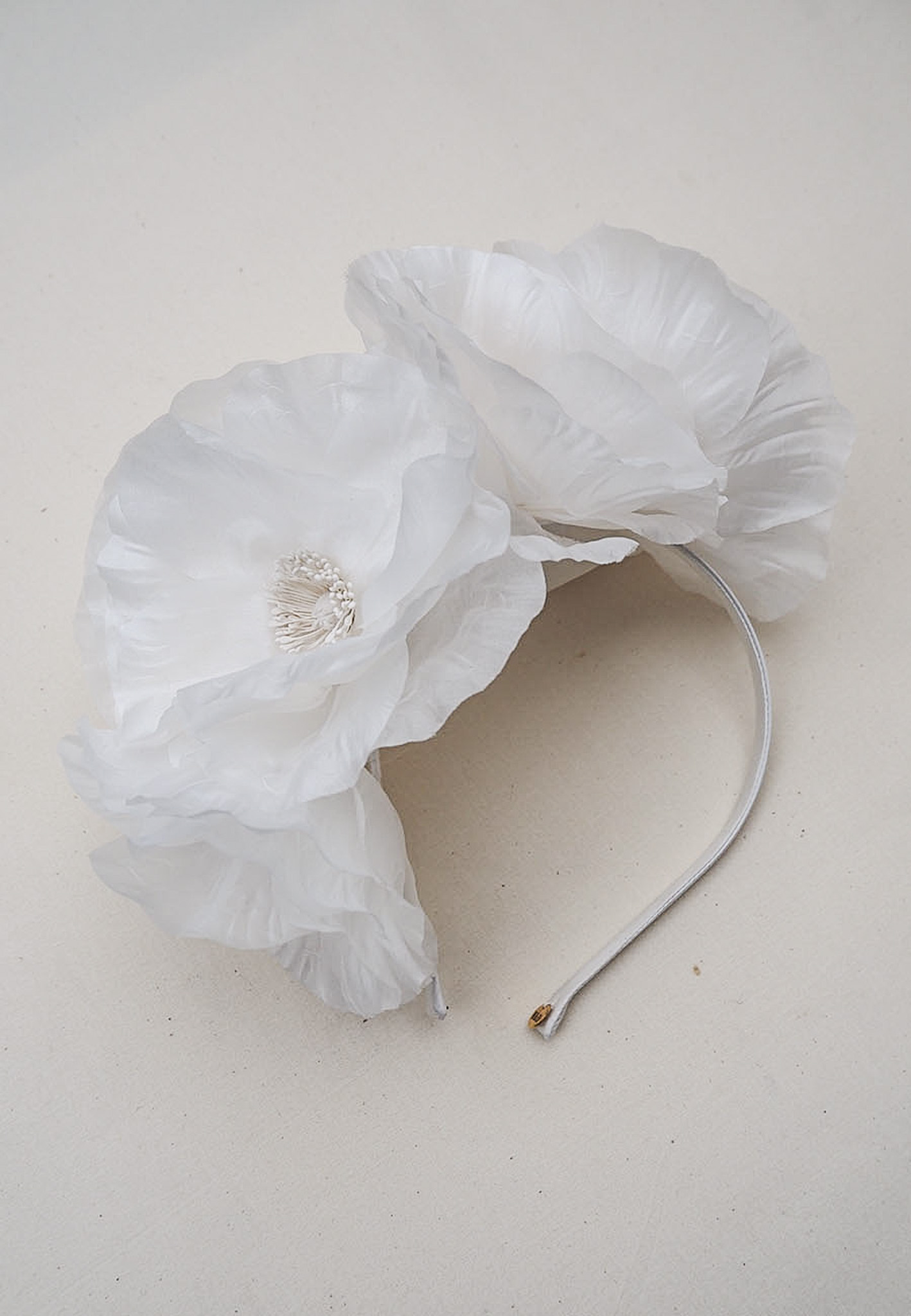 White Peonies Headband