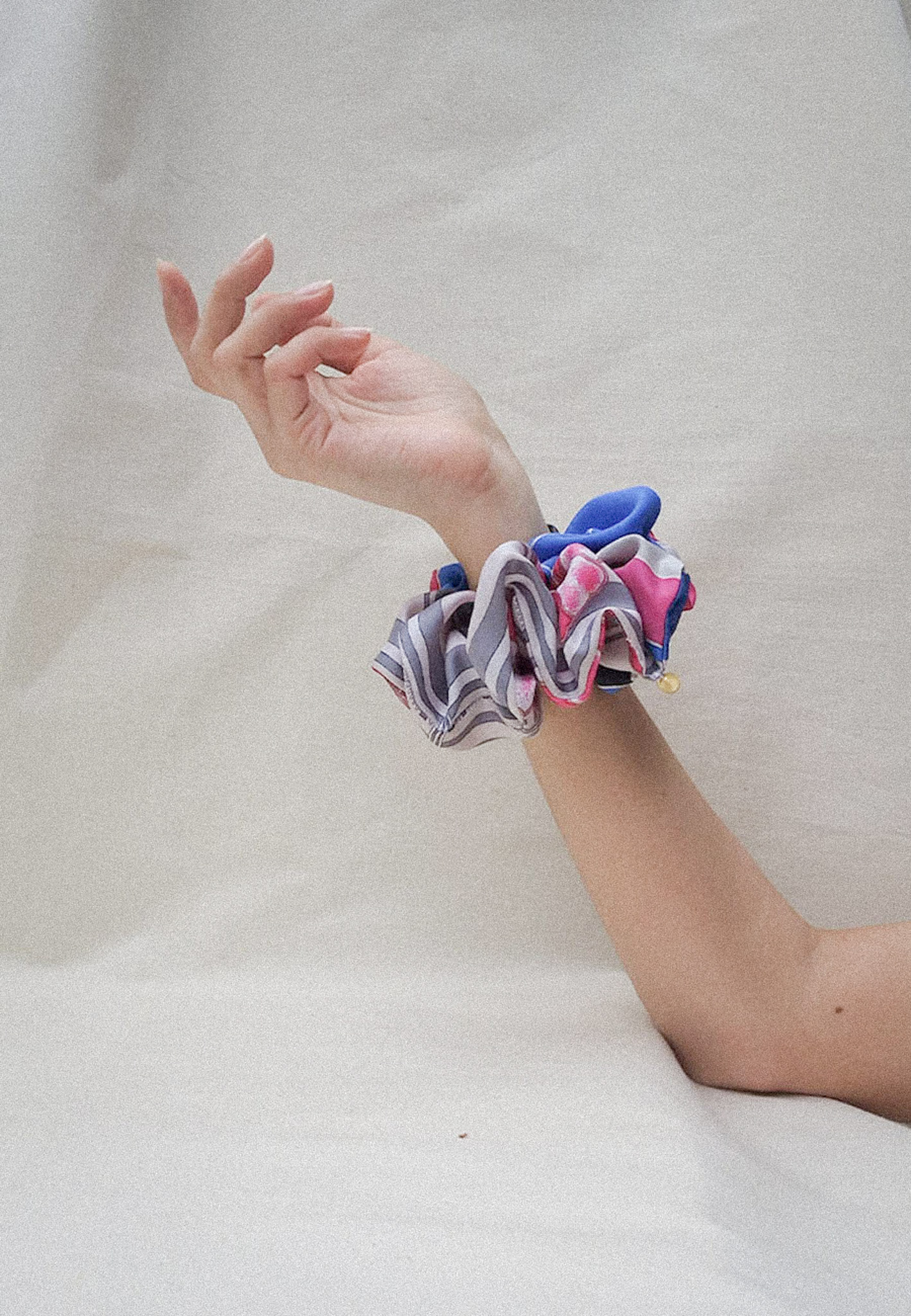 Pink Bloom Scrunchie