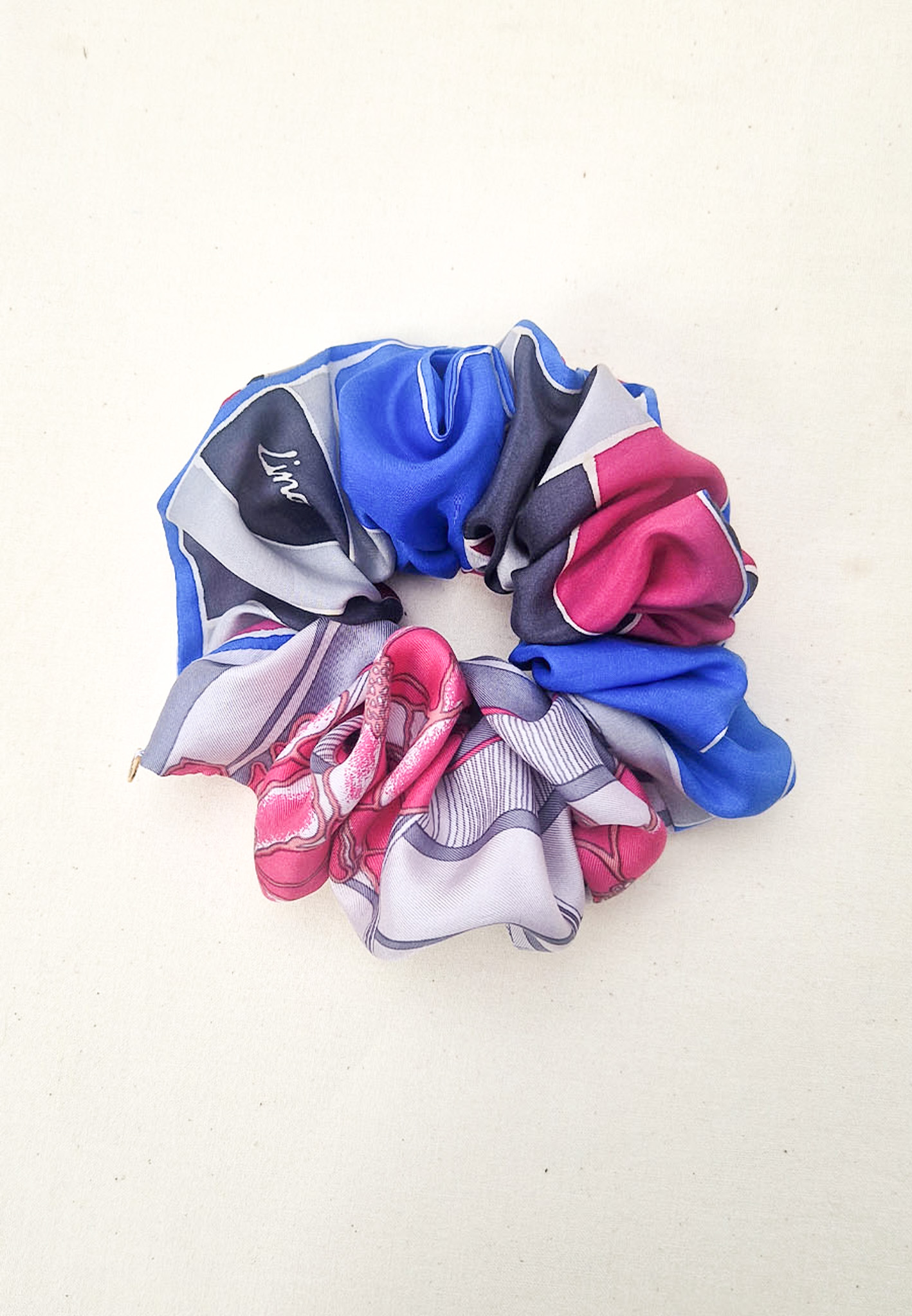 Pink Bloom Scrunchie