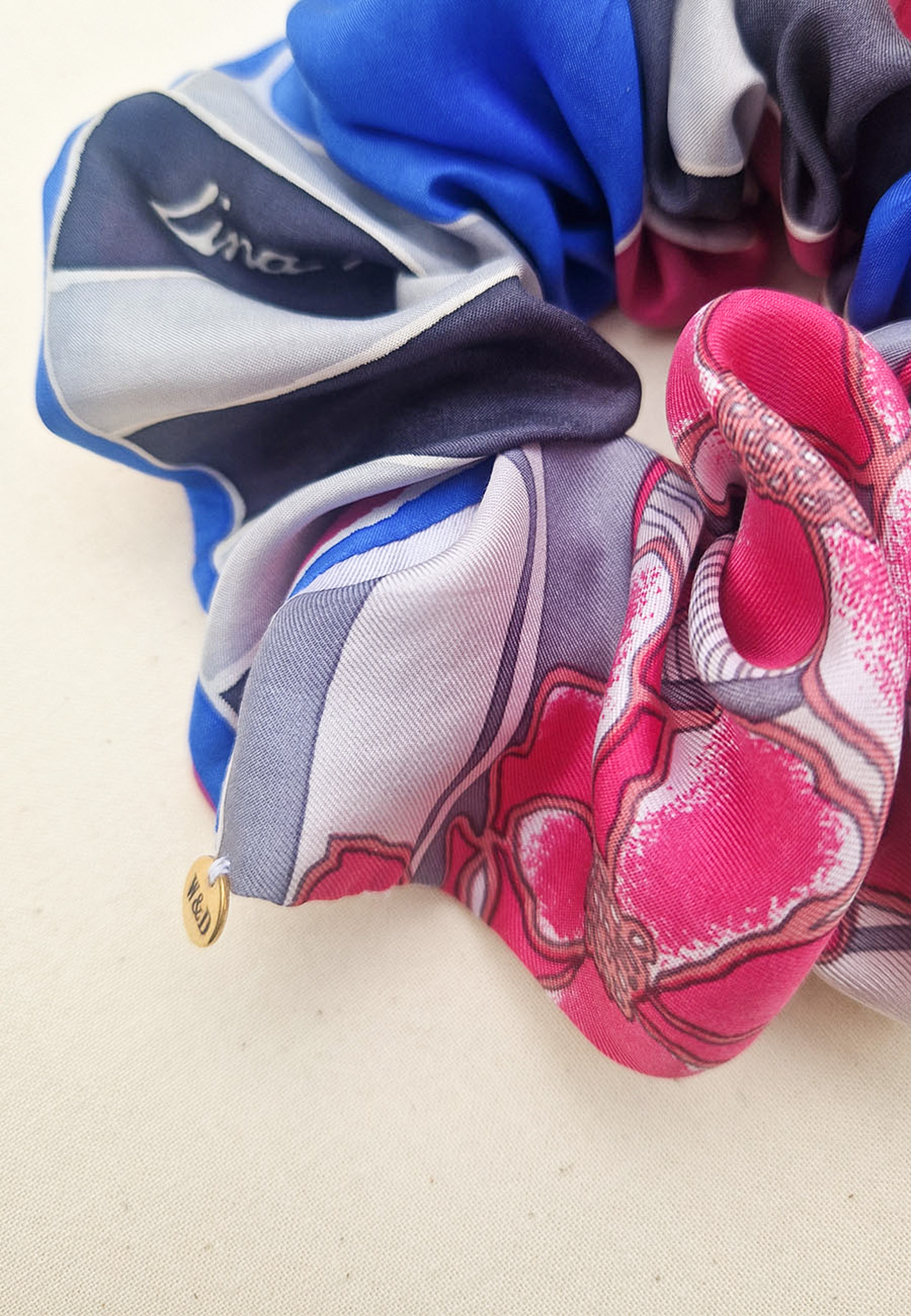 Pink Bloom Scrunchie